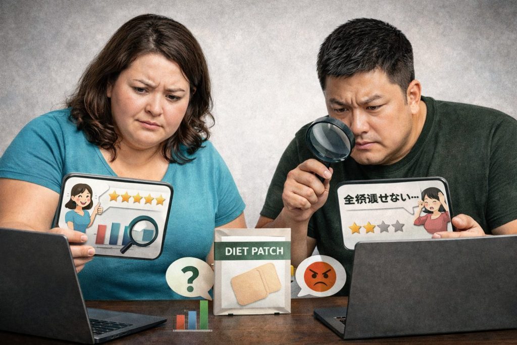 口コミを確認するダイエッター
